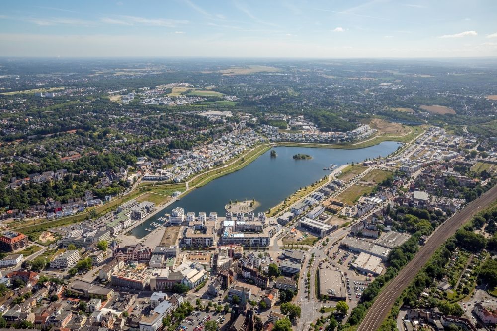 Dortmund aus der Vogelperspektive: Entwicklungsgebiet Phoenix See in Dortmund im Bundesland Nordrhein-Westfalen