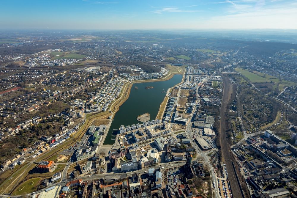 Luftaufnahme Dortmund - Entwicklungsgebiet Phoenix See in Dortmund im Bundesland Nordrhein-Westfalen