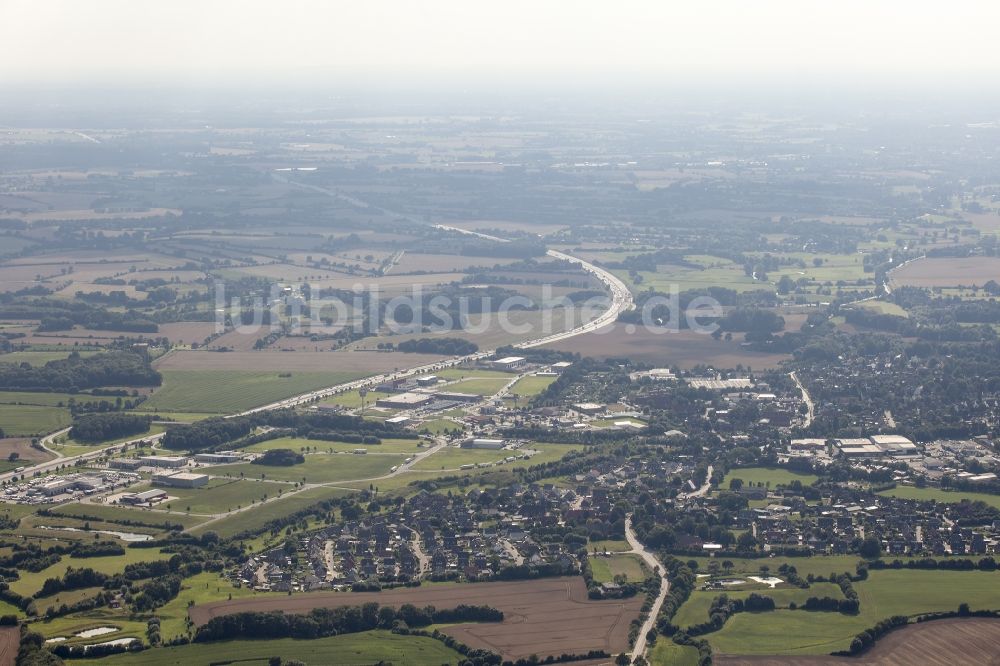 Luftbild Wesenberg - Entwicklungsgebiet der Wohngebiets- und Gewerbeflächen im Ortsteil Stubbendorf in Wesenberg im Bundesland Schleswig-Holstein