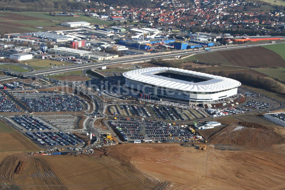 Luftbild Sinsheim - Eröffnung der Rhein-Neckar-Arena in Sinsheim