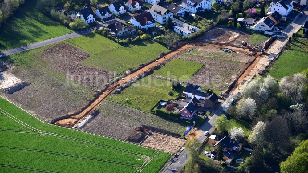 Luftaufnahme Holtorf - Erschließung des Neubaugebietes in Niederholtorf - Süd im Bundesland Nordrhein-Westfalen, Deutschland