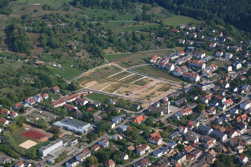 Lörrach von oben - Erschließungsgebiet für das Neubau- Wohngebiet Belist im Ortsteil Haagen in Lörrach im Bundesland Baden-Württemberg, Deutschland
