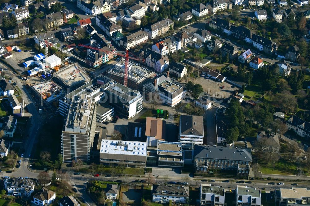 Luftbild Mülheim an der Ruhr - Erweiterungs- Neubau- Baustelle am Gebäudekomplex des Institut Max-Planck-Institut für Chemische Energiekonversion CEC in Mülheim an der Ruhr im Bundesland Nordrhein-Westfalen, Deutschland