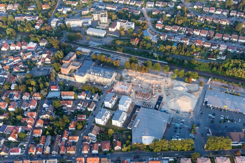 Luftbild Nieder-Olm - Erweiterungs - Neubau - Baustelle auf dem Werksgelände der Eckes-Granini Deutschland GmbH in Nieder-Olm im Bundesland Rheinland-Pfalz, Deutschland