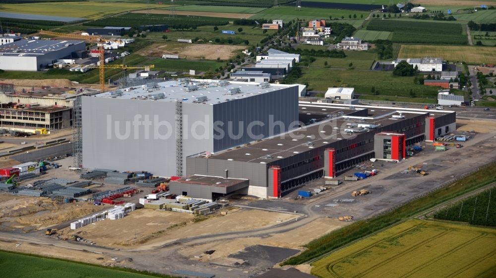 Luftbild Grafschaft - Erweiterungs - Neubau - Baustelle auf dem Werksgelände der Haribo GmbH in Grafschaft im Bundesland Rheinland-Pfalz, Deutschland