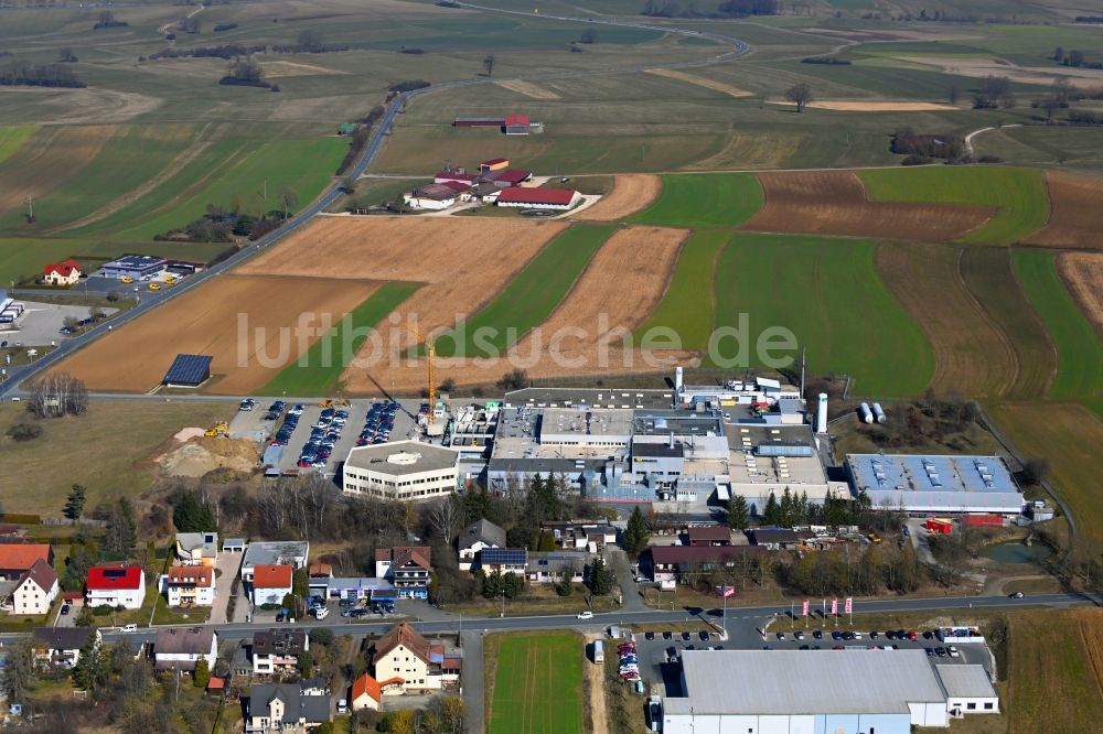 Luftbild Mistelgau - Erweiterungs - Neubau - Baustelle auf dem Werksgelände Kennametal GmbH & Co. KG in Mistelgau im Bundesland Bayern, Deutschland