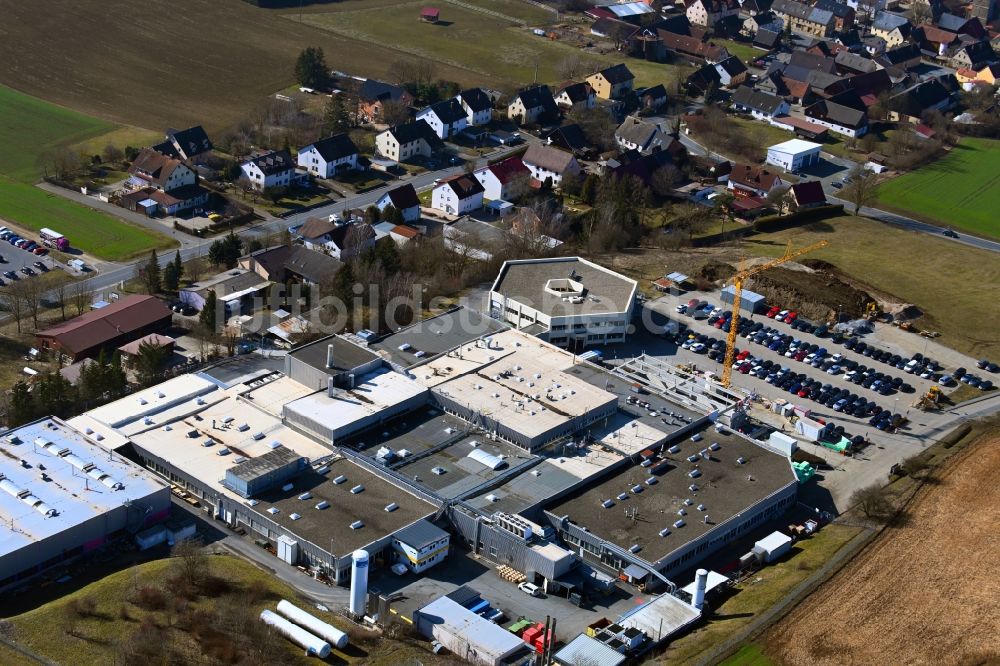 Luftbild Mistelgau - Erweiterungs - Neubau - Baustelle auf dem Werksgelände Kennametal GmbH & Co. KG in Mistelgau im Bundesland Bayern, Deutschland