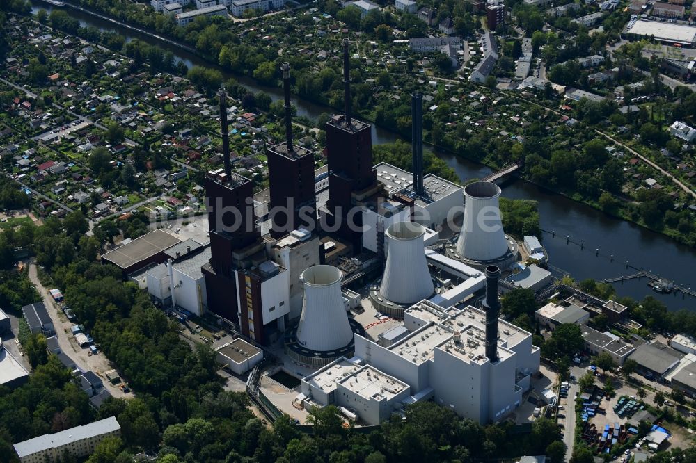 Luftaufnahme Berlin - Erweiterungs- Neubau am Kraftwerk Berlin Lichterfelde