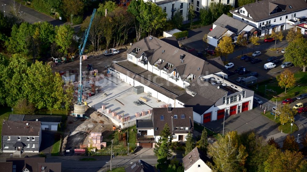 Luftbild Hennef (Sieg) - Erweiterungsbau des EDEKA-Geschäftes in Uckerath im Bundesland Nordrhein-Westfalen, Deutschland