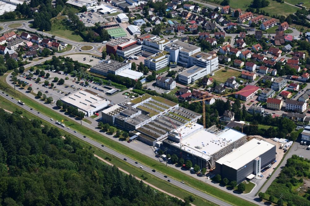 Luftbild Maulburg - Erweiterungsbaustelle am Werksgelände der Endress+Hauser AG in Maulburg im Bundesland Baden-Württemberg, Deutschland
