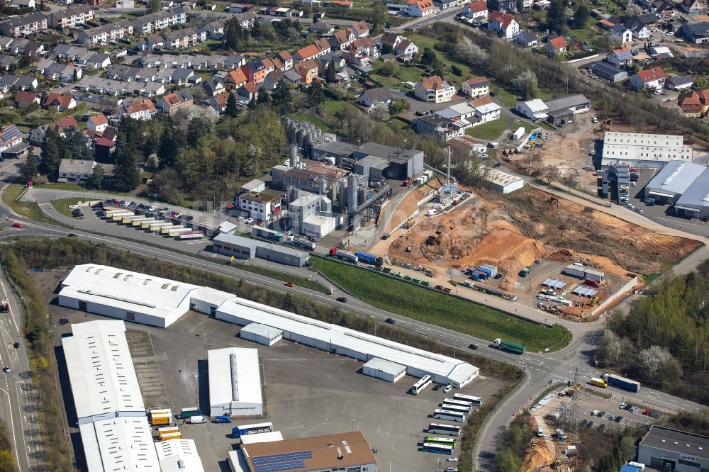 Luftbild Bexbach - Erweiterungsbaustelle am Werksgelände Fuchs & Hoffmann im Ortsteil Frankenholz in Bexbach im Bundesland Saarland, Deutschland