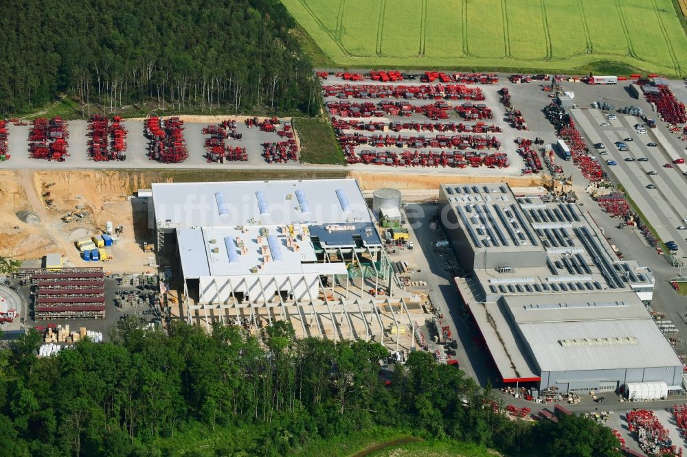 Luftbild Schwandorf - Erweiterungsbaustelle am Werksgelände der HORSCH Maschinen GmbH in Schwandorf im Bundesland Bayern, Deutschland