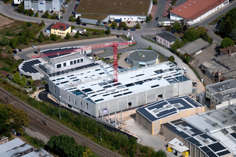Luftbild Schwabach - Erweiterungsbaustelle am Werksgelände der Dr. Klaus Karg KG in Schwabach im Bundesland Bayern, Deutschland