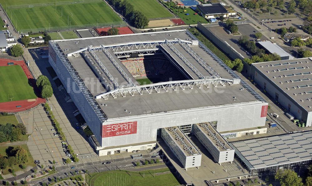 Düsseldorf aus der Vogelperspektive: Esprit Arena Düsseldorf