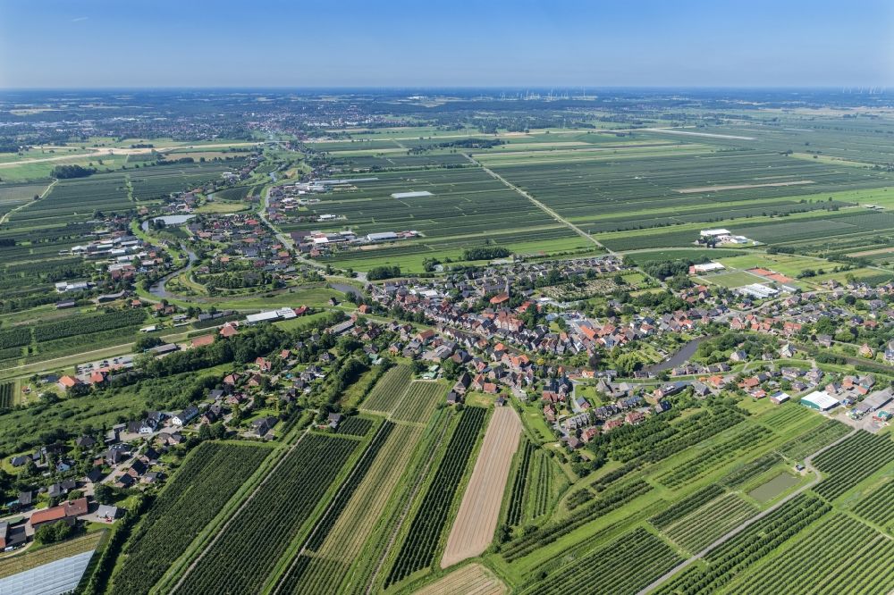Luftbild Jork - Estebrügge im Bundesland Niedersachsen, Deutschland