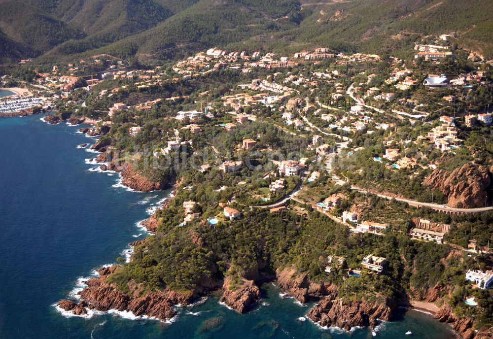 Luftbild Miramar - Esterel-Küste an der Cote d'Azur in Frankreich