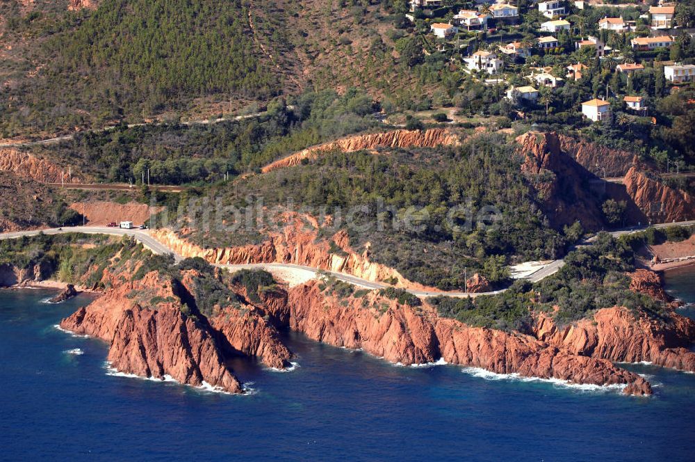 Miramar von oben - Esterel-Küste an der Cote d'Azur in Frankreich