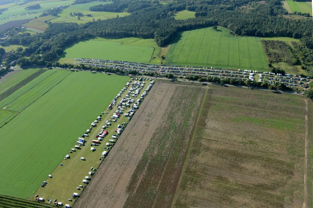 Luftbild Buxtehude - Estering Parkflächen in Buxtehude im Bundesland Niedersachsen, Deutschland