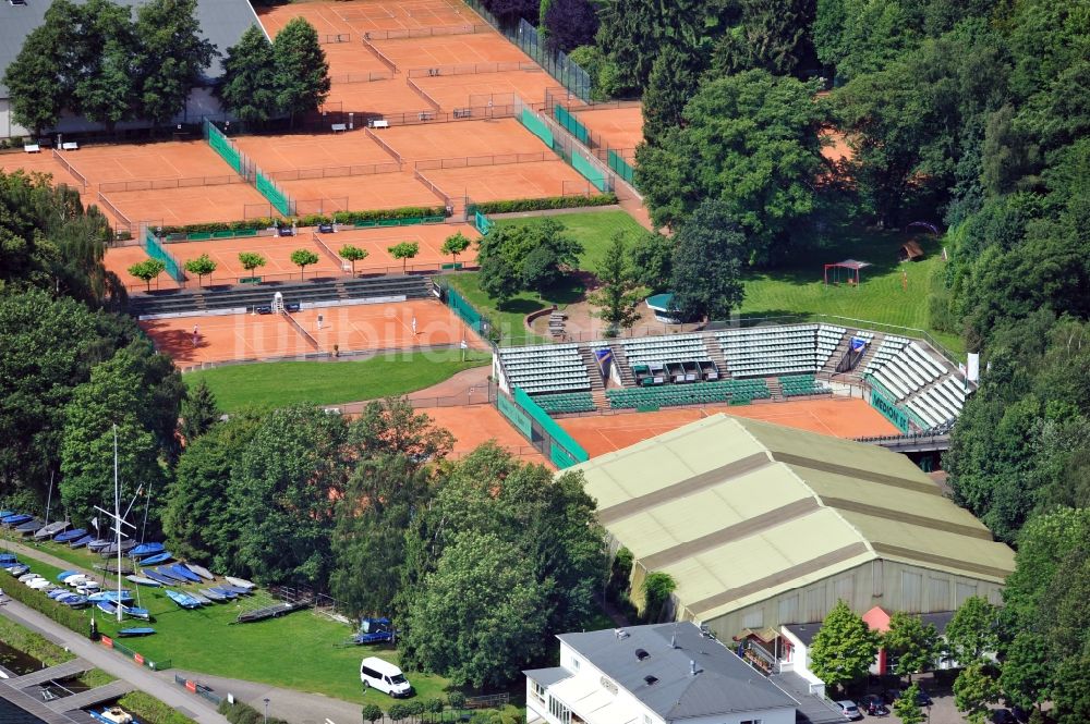 Essen aus der Vogelperspektive: ETuF-Tennisgelände in Essen im Bundesland Nordrhein-Westfalen