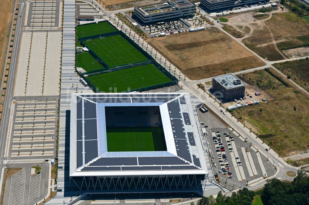 Luftbild Freiburg im Breisgau - Europa-Park-Stadion in Freiburg im Breisgau im Bundesland Baden-Württemberg, Deutschland