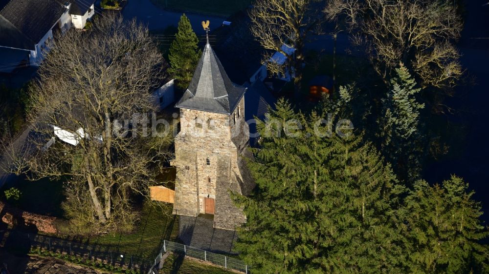 Kircheib von oben - Evangelische Pfarrkirche in Kircheib im Bundesland Rheinland-Pfalz, Deutschland
