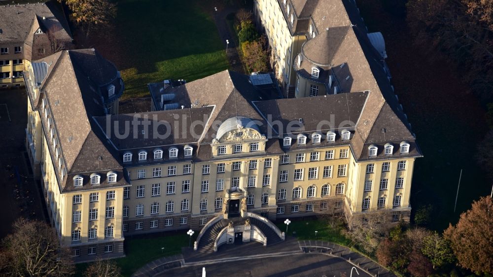 Luftaufnahme Bonn - Fachbibliothek Mathematik Universität Bonn in Bonn im Bundesland Nordrhein-Westfalen, Deutschland