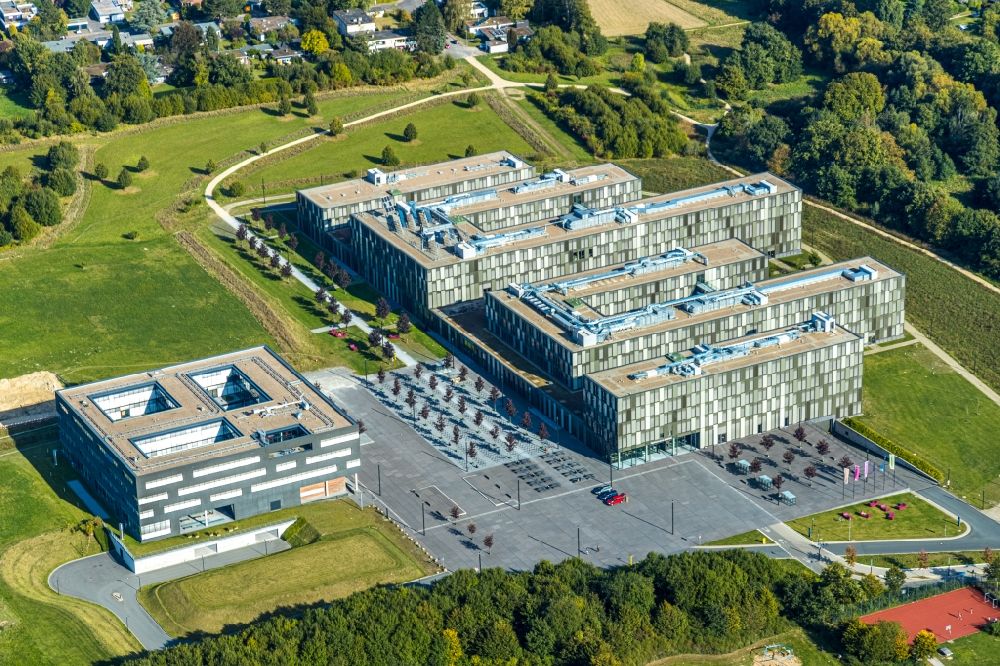 Luftaufnahme Bielefeld - Fachhochschule und das Forschungsinstitut Cluster of Excellence Cognitive Interaction Technology mit dem CITEC-Gebäude in Bielefeld im Bundesland Nordrhein-Westfalen