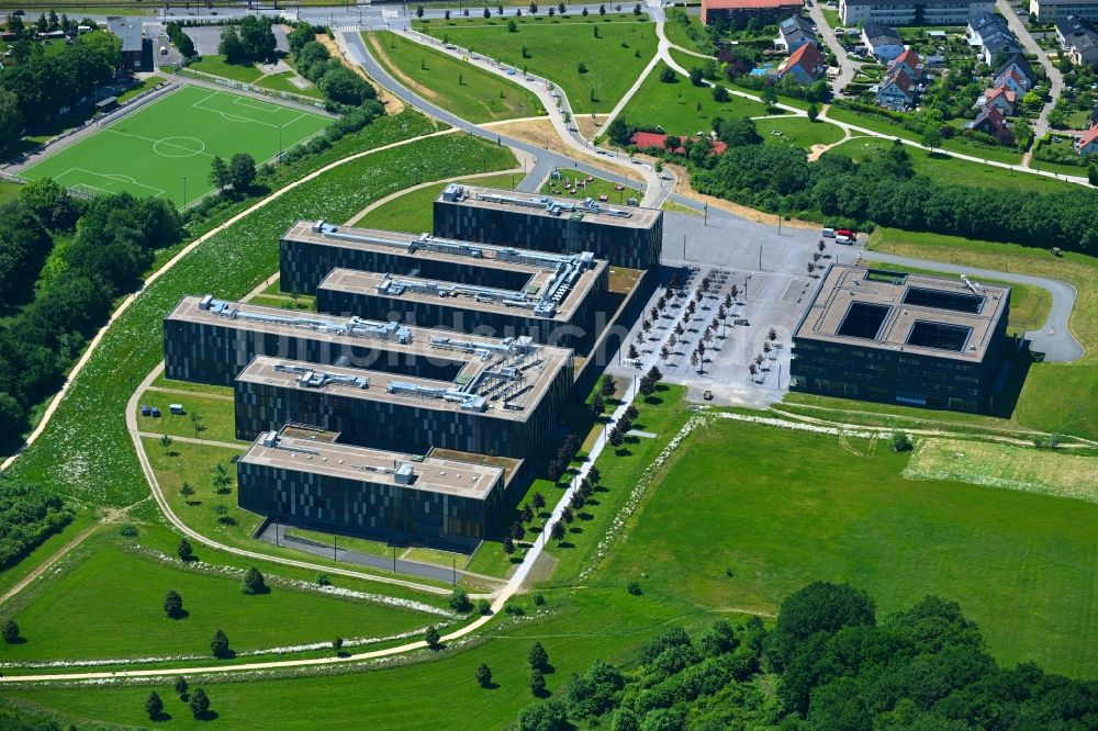 Luftaufnahme Bielefeld - Fachhochschule und das Forschungsinstitut Cluster of Excellence Cognitive Interaction Technology mit dem CITEC-Gebäude in Bielefeld im Bundesland Nordrhein-Westfalen