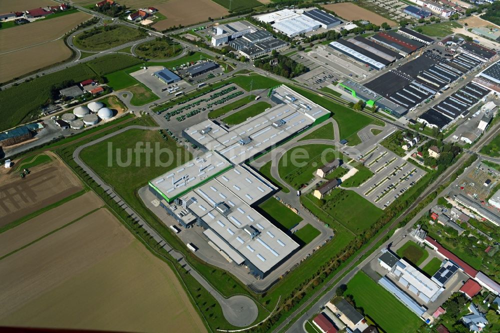 Luftbild Lauingen - Fahrzeugbau- Werksgelände der Deutz Fahr Land in Lauingen im Bundesland Bayern, Deutschland