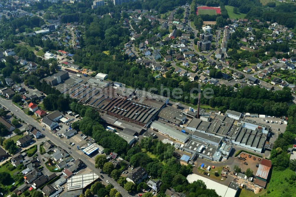Luftaufnahme Burscheid - Fahrzeugbau- Werksgelände der Federal Mogul in Burscheid im Bundesland Nordrhein-Westfalen, Deutschland