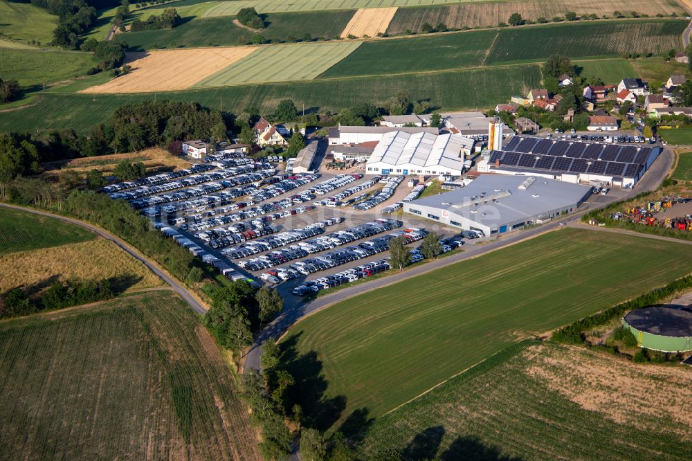 Luftbild Michelstadt - Fahrzeugbau- Werksgelände H-line Produktion in Michelstadt im Bundesland Hessen, Deutschland