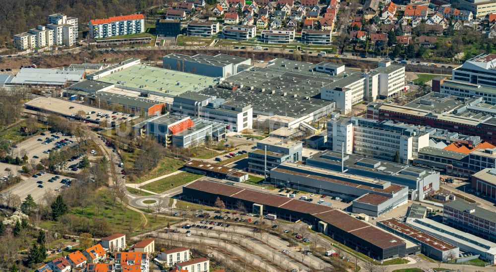 Luftbild Stuttgart - Fahrzeugbau- Werksgelände der Robert Bosch GmbH Feuerbach in Stuttgart im Bundesland Baden-Württemberg, Deutschland