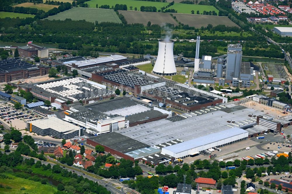 Luftbild Hannover - Fahrzeugbau- Werksgelände der VW VOLKSWAGEN AG in Hannover im Bundesland Niedersachsen, Deutschland