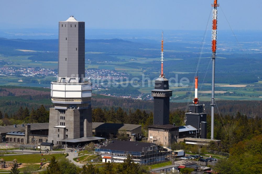 Luftbild Schmitten - Feldbergturm auf dem Großer Feldberg in Schmitten im Bundesland Hessen, Deutschland
