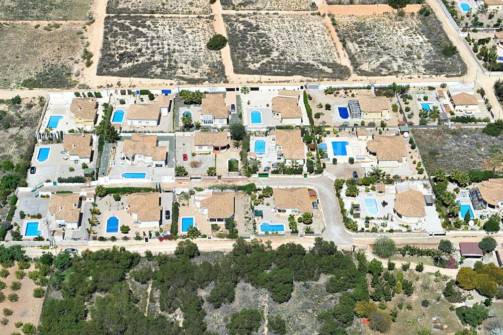 Luftbild Casas Del Cura - Ferien- Immobilienleerstand bei Casas Del Cura in der Region Murcia in Spanien