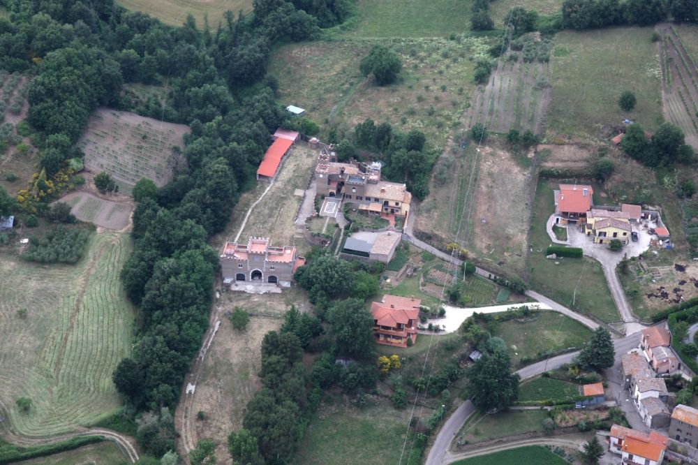 Luftaufnahme Montefiascone - Ferienhaus- Anlage bei Montefiascone in Latium in Italien