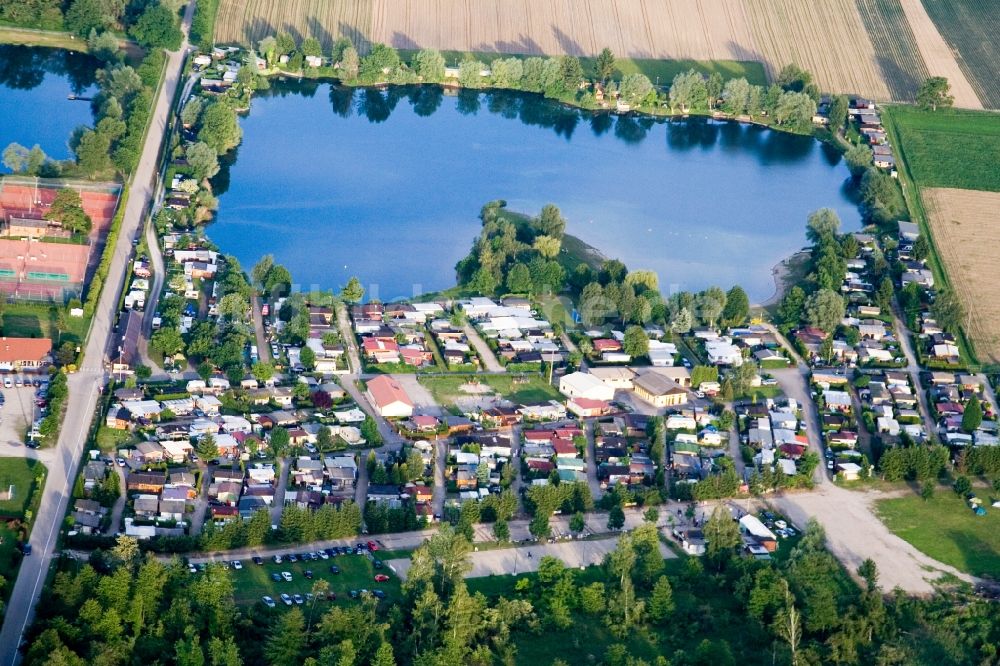 Luftbild Beinheim - Ferienhaus Anlage Chatelets du Lac in Beinheim in Grand Est, Frankreich