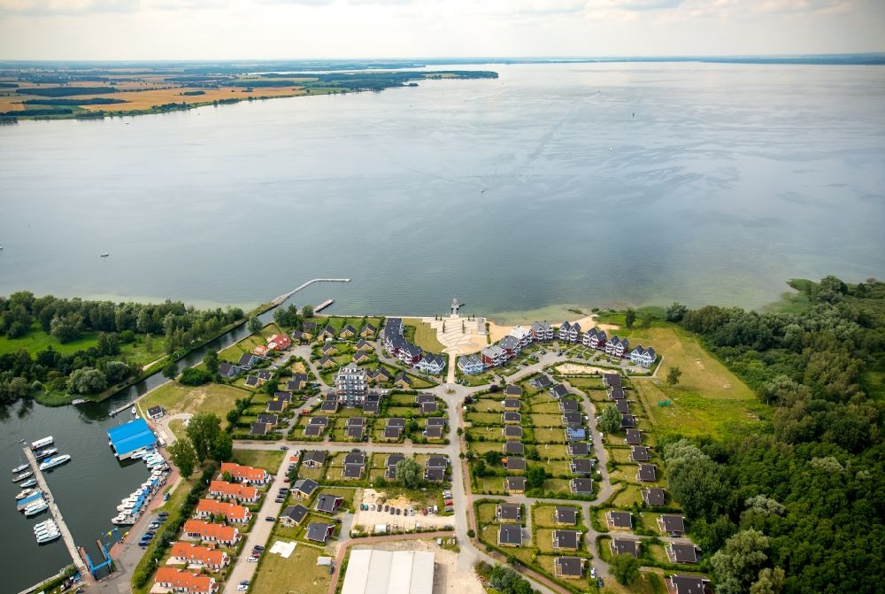 Luftaufnahme Rechlin - Ferienhaus Anlage Hafendorf Müritz in Rechlin im Bundesland Mecklenburg-Vorpommern