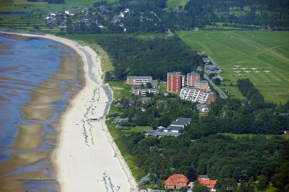 Wyk auf Föhr von oben - Ferienhaus Anlage an der Küste in Wyk auf Föhr im Bundesland Schleswig-Holstein
