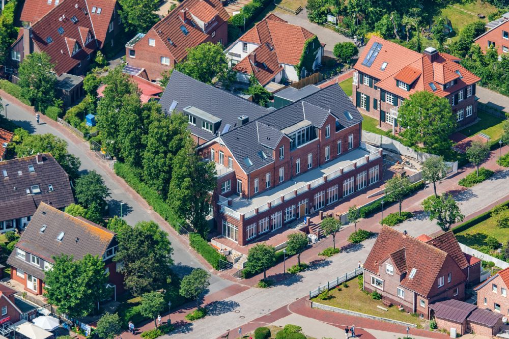 Langeoog von oben - Ferienhaus Anlage Lüttjeod Apartmentvilla in Langeoog im Bundesland Niedersachsen, Deutschland