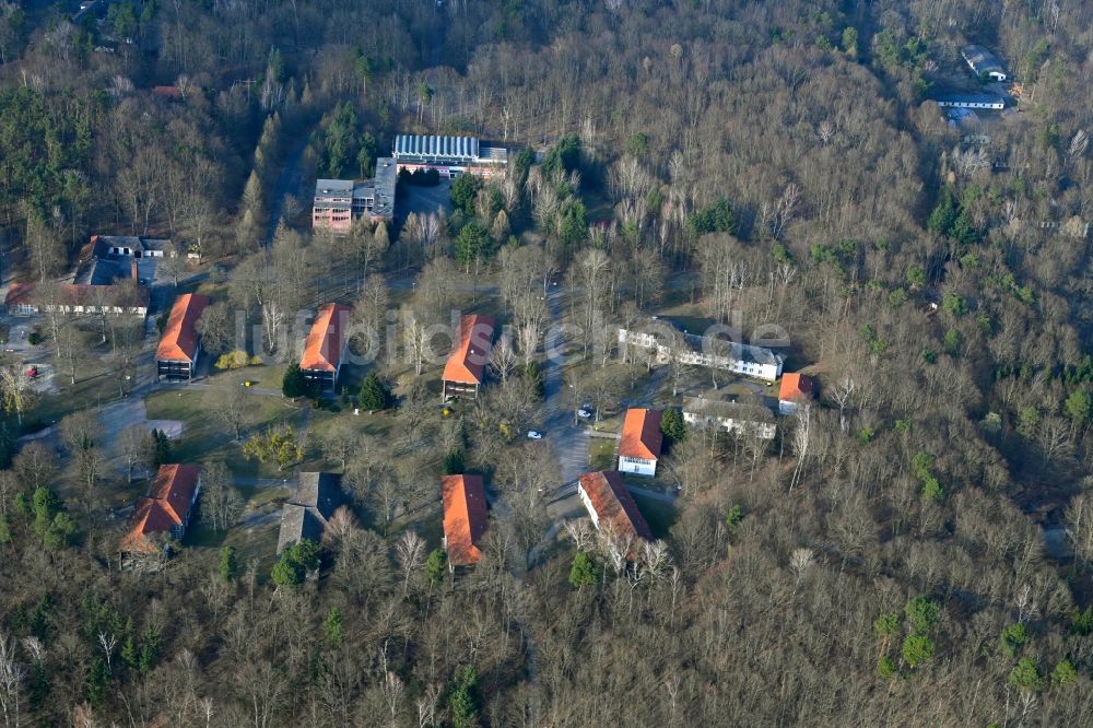 Joachimsthal von oben - Ferienhaus Anlage seezeit-resort in Joachimsthal im Bundesland Brandenburg, Deutschland