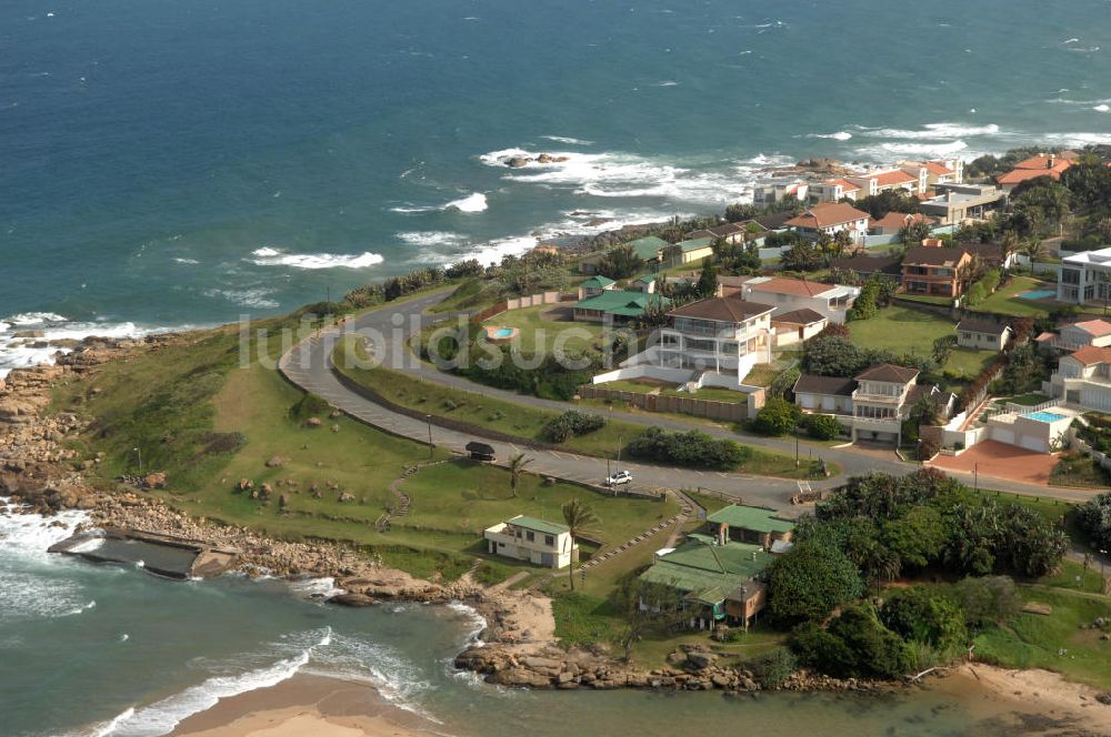 RAMSGATE von oben - Ferienwohnungen und Wohnhäuser an der Küste von Ramsgate in Südafrika