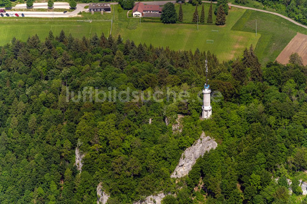 Luftaufnahme Albstadt - Fernmeldeturm und Fernsehturm in Albstadt im Bundesland Baden-Württemberg, Deutschland