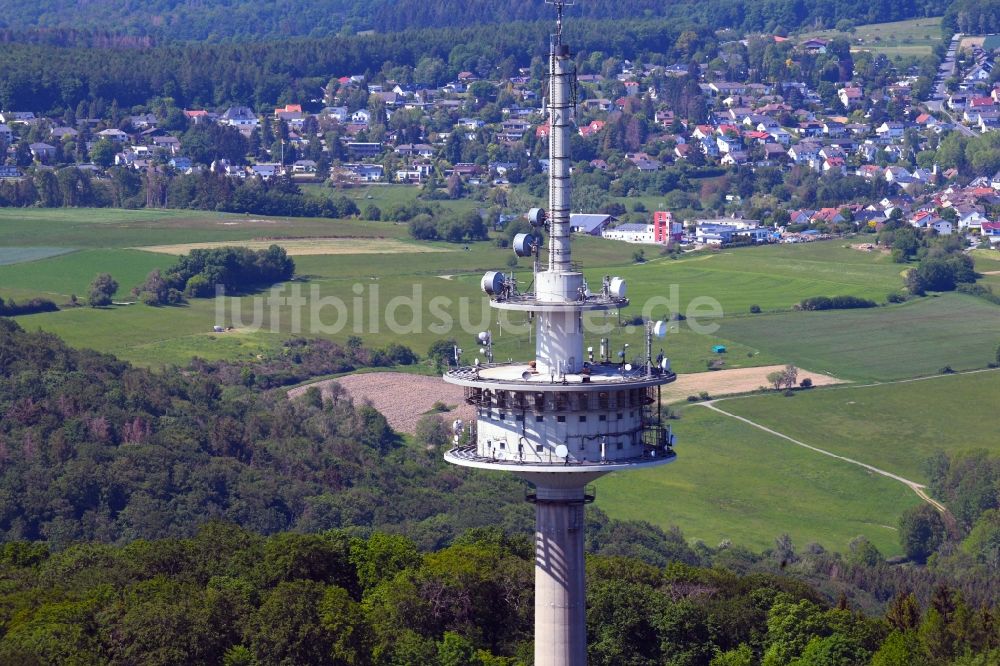 Luftbild Kelkheim (Taunus) - Fernmeldeturm und Fernsehturm in Kelkheim (Taunus) im Bundesland Hessen, Deutschland