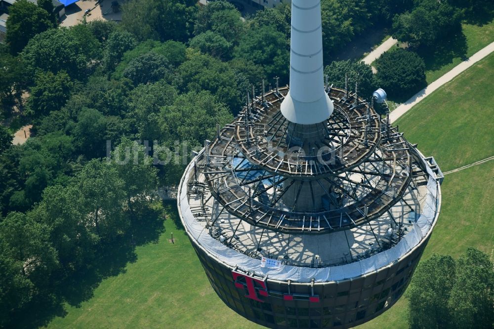 Luftbild Köln - Fernmeldeturm und Fernsehturm in Köln im Bundesland Nordrhein-Westfalen, Deutschland