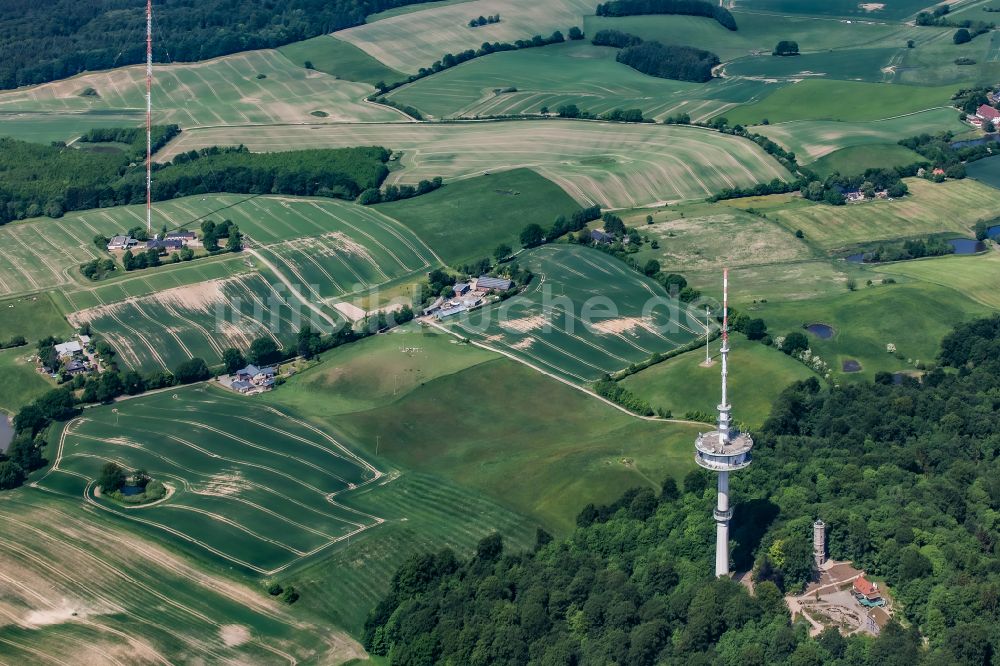 Luftbild Schönwalde am Bungsberg - Fernmeldeturm und Fernsehturm in Schönwalde am Bungsberg im Bundesland Schleswig-Holstein, Deutschland