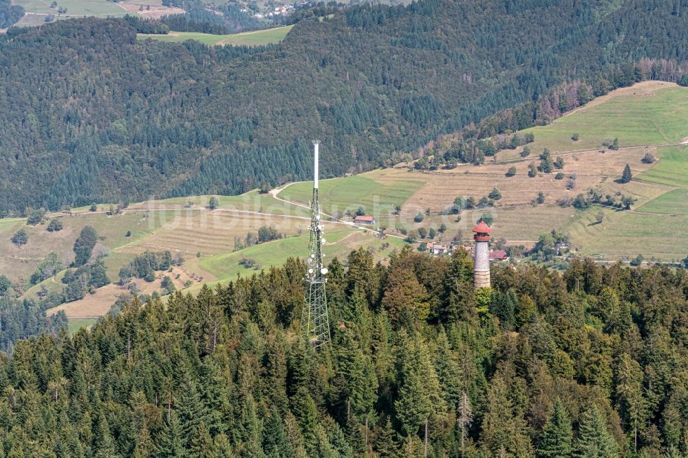 Luftbild Schopfheim - Fernmeldeturm und Fernsehturm in Schopfheim im Bundesland Baden-Württemberg, Deutschland