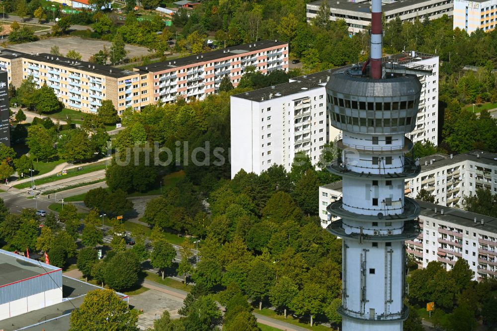 Luftbild Schwerin - Fernmeldeturm und Fernsehturm in Schwerin im Bundesland Mecklenburg-Vorpommern, Deutschland