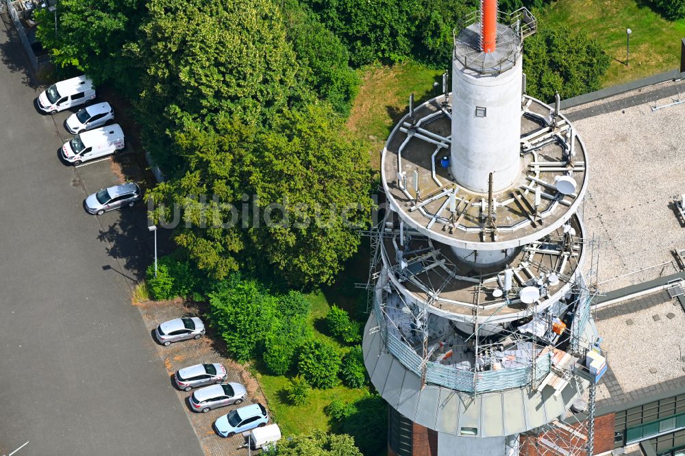 Luftbild Bochum - Fernmeldeturm und Grundnetzsender in Bochum im Bundesland Nordrhein-Westfalen, Deutschland