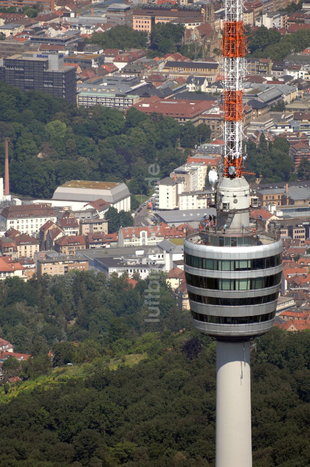 STUTTGART von oben - Fernsehturm Stuttgart